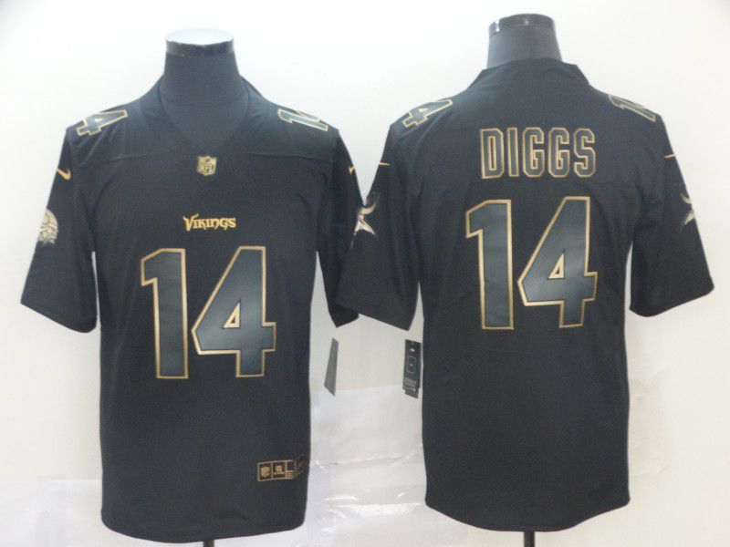 Men Minnesota Vikings #14 Diggs Nike Vapor Limited Black Golden NFL Jerseys->houston texans->NFL Jersey